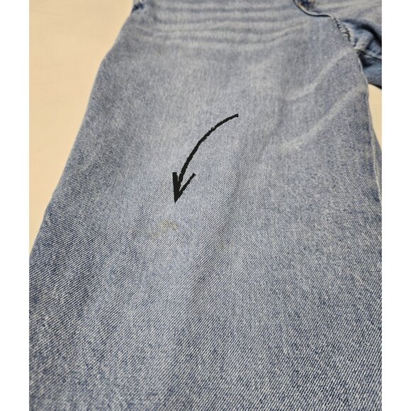 H&M Kids Baggy Jeans 12–13Y Light Wash Denim Cargo Style – Small Knee Stain - Picture 3 of 4